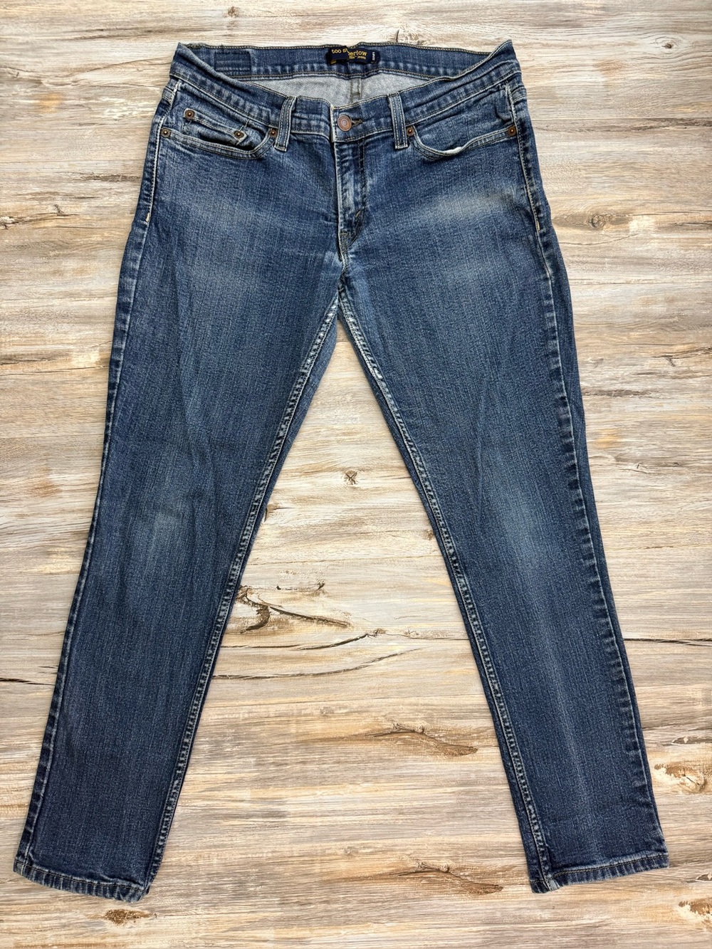 Levi’s 524 Too Superlow Jeans Junior’s Size 11 Blue Denim 5-Pocket Skinny
